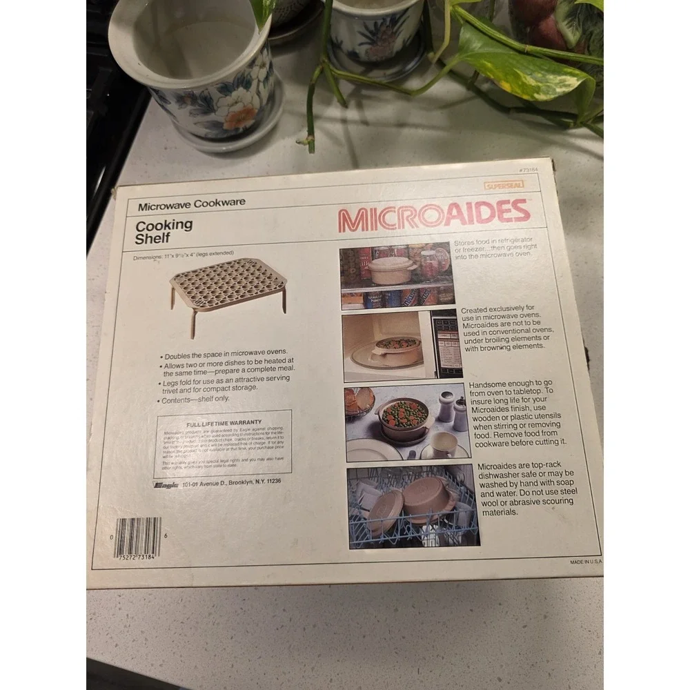 Vintage SUPERSEAL Microwave Cooking Shelf Cookware